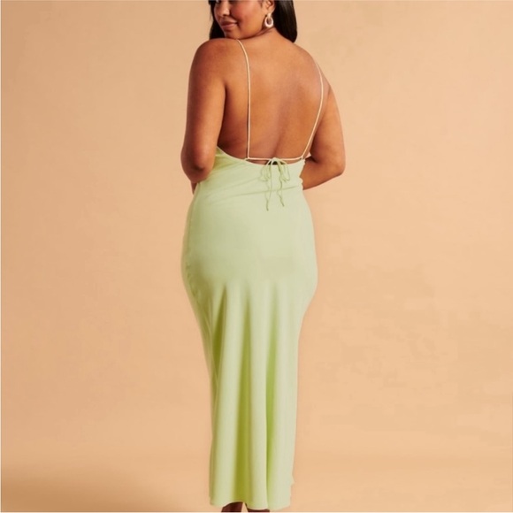 Abercrombie Keyhole Slip Midi Dress (NWOT) - Picture 2 of 5